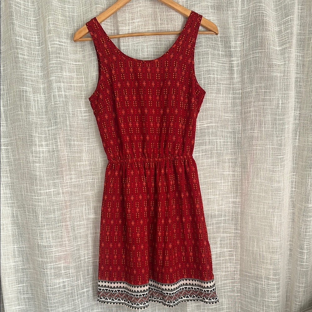 Open Back Aztec Dress